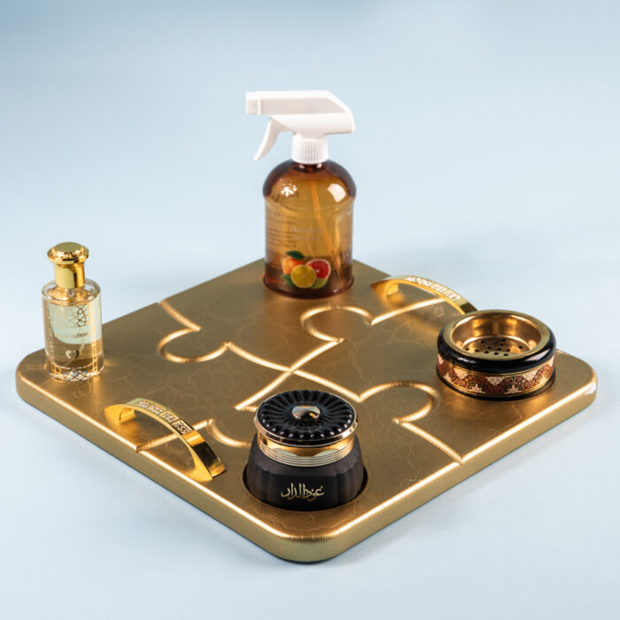 Golden Puzzle Tray
